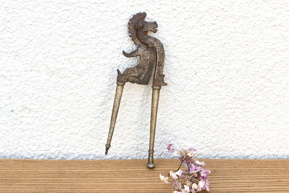 Antique Bronze & Iron Mythological Sarota