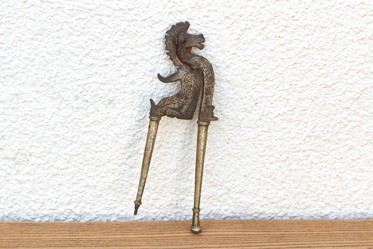 Antique Bronze & Iron Mythological Sarota