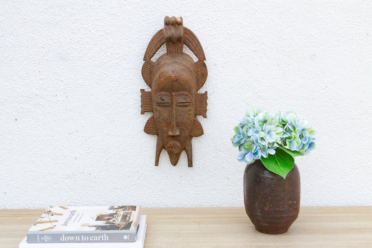 Vintage Fierce Guardian Senufo Mask