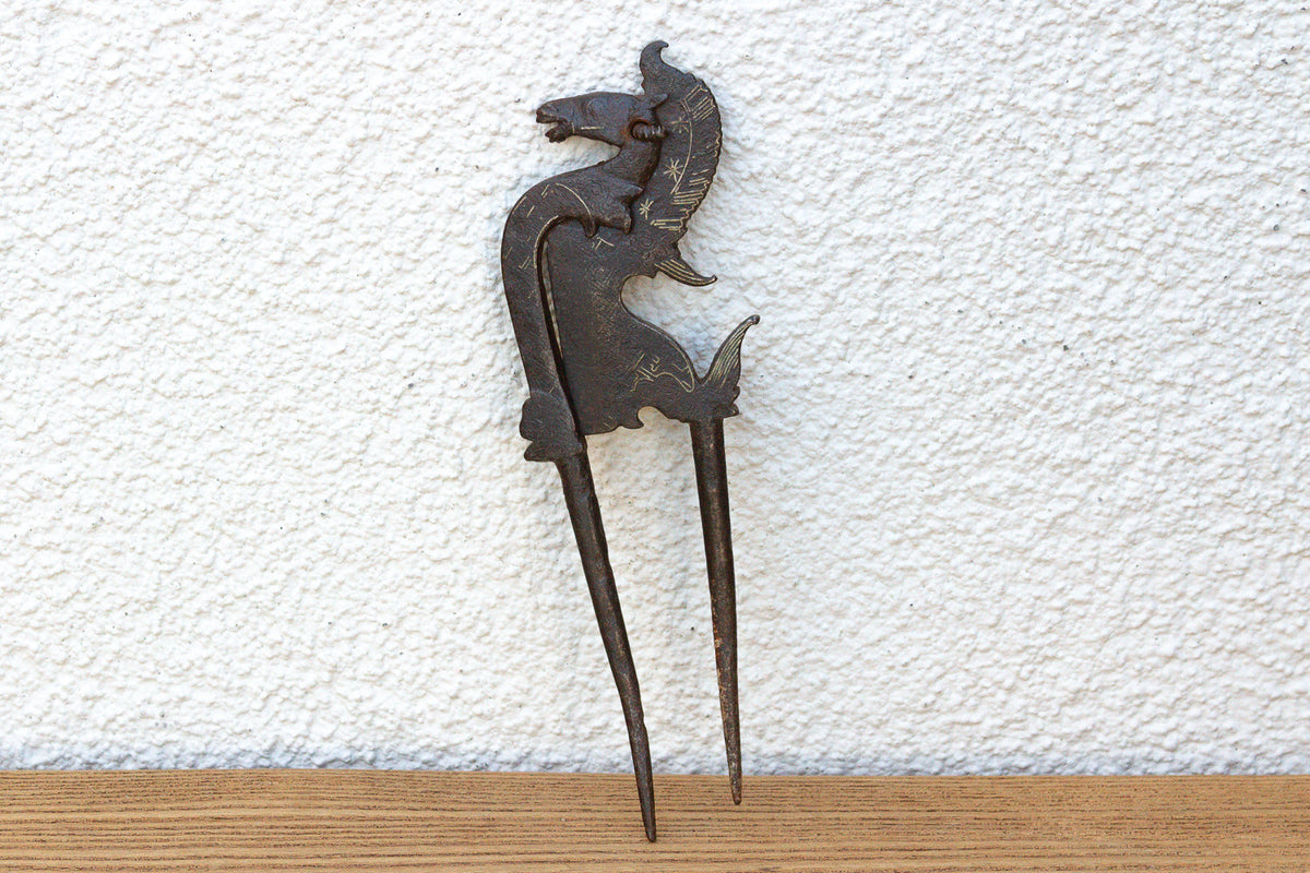 Ancient North Indian Metal Betel Cutter