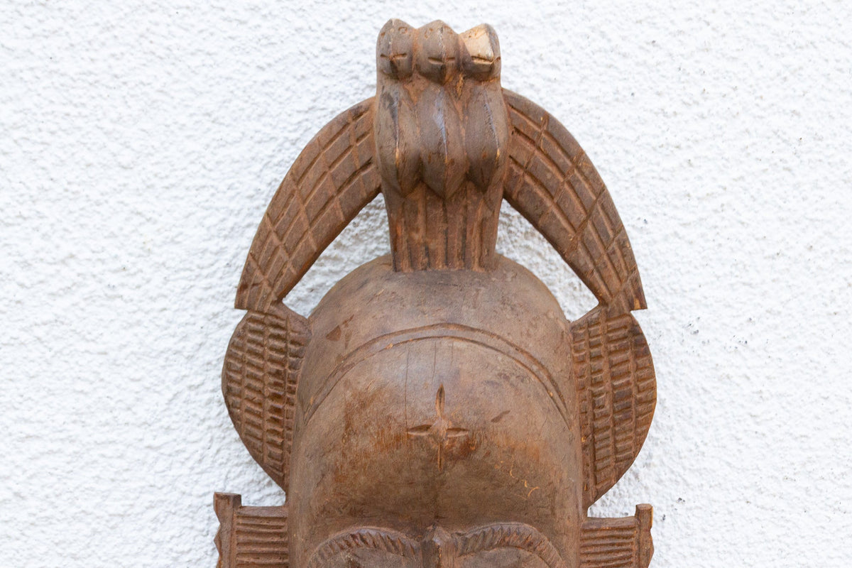 Vintage Fierce Guardian Senufo Mask