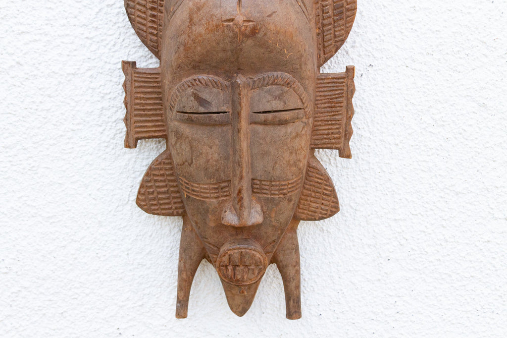 Vintage Fierce Guardian Senufo Mask