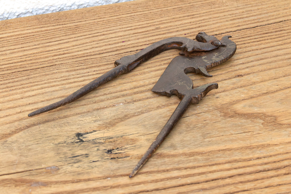 Ancient North Indian Metal Betel Cutter