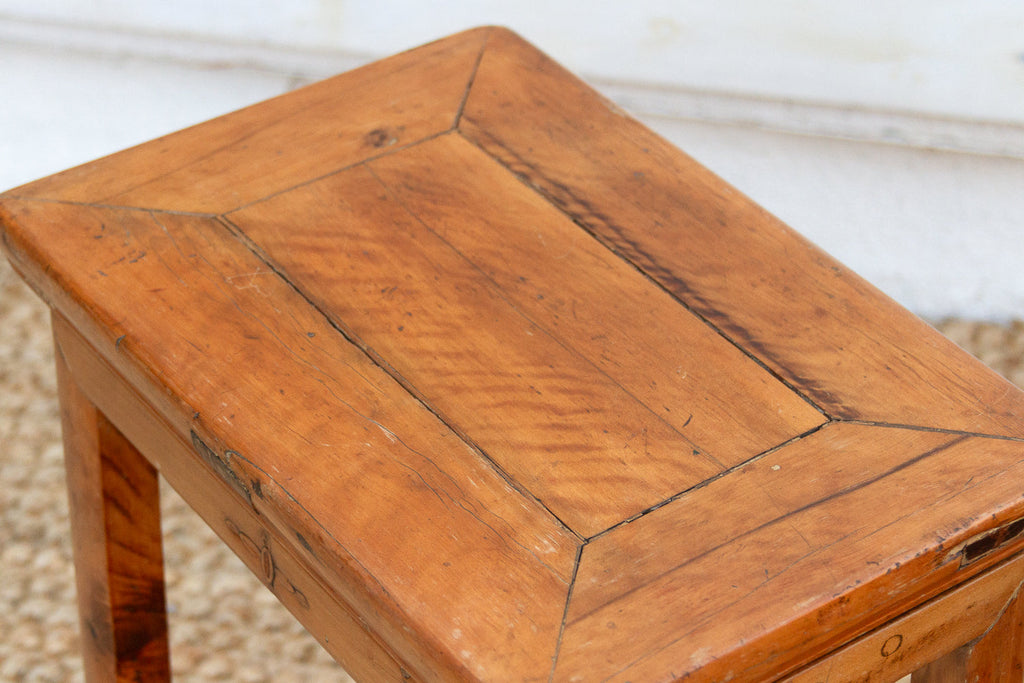 Pair of Antique Chinese Rectangular Stools