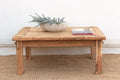 Primitive Raw Teak Wood Coffee Table