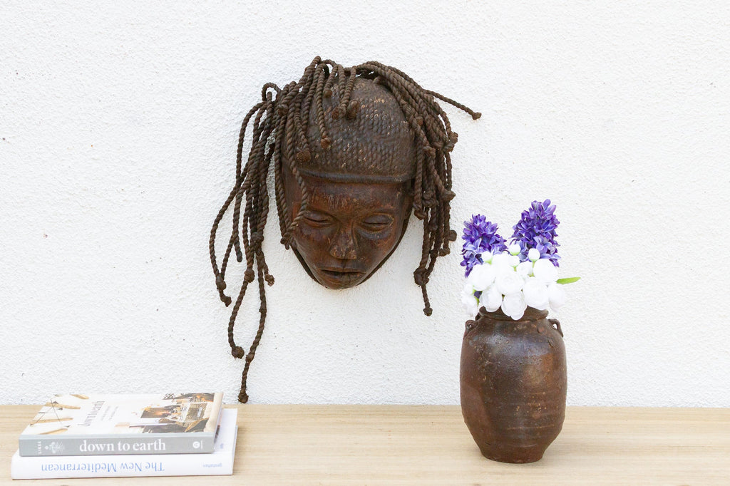 Old Wooden Braided Beauty Mask