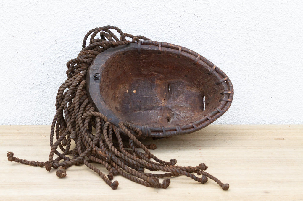 Old Wooden Braided Beauty Mask