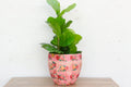 Rose Garden Vintage Paper Mache Pot