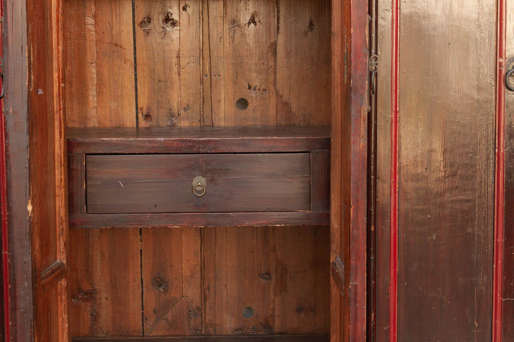 19th Century Chinese Painted & Lacquered Armoire (Trade)