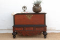 Large Antique Dutch Colonial Ceylon Chest on Stand