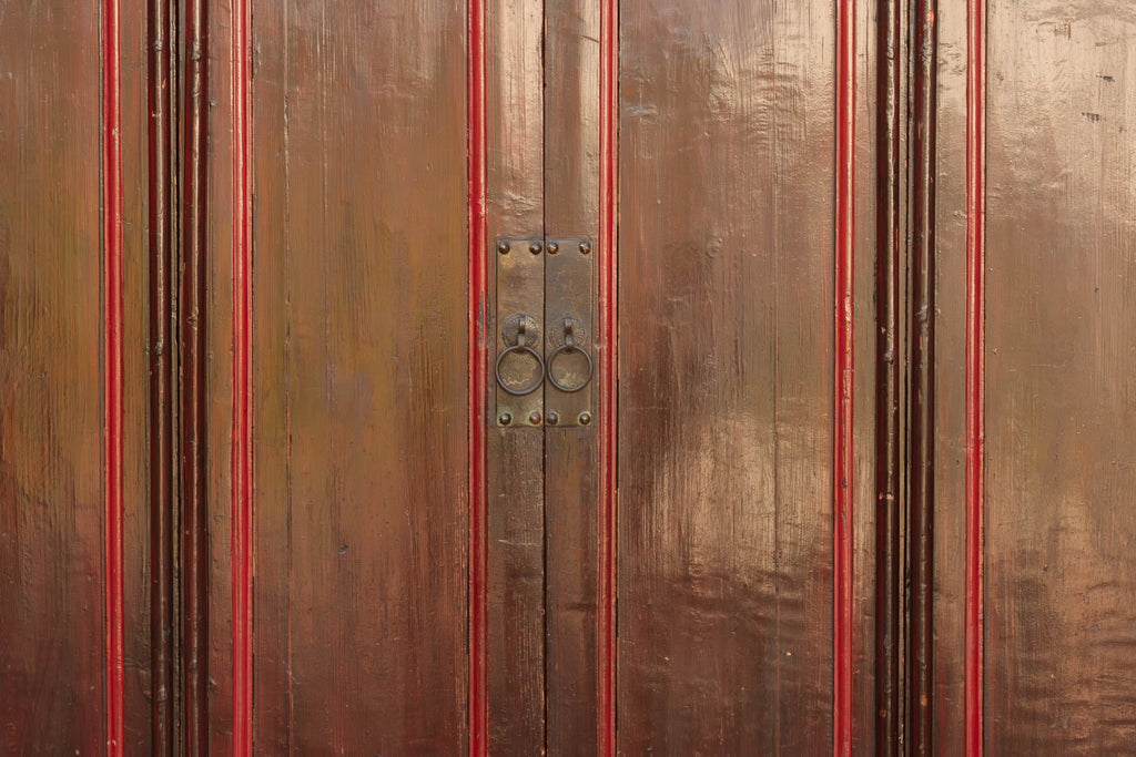 19th Century Chinese Painted & Lacquered Armoire (Trade)