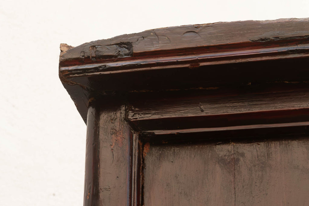 19th Century Chinese Painted & Lacquered Armoire