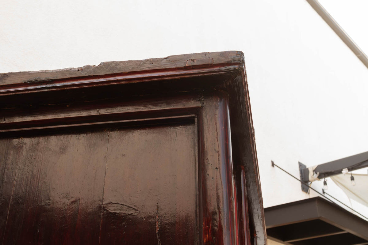 19th Century Chinese Painted & Lacquered Armoire