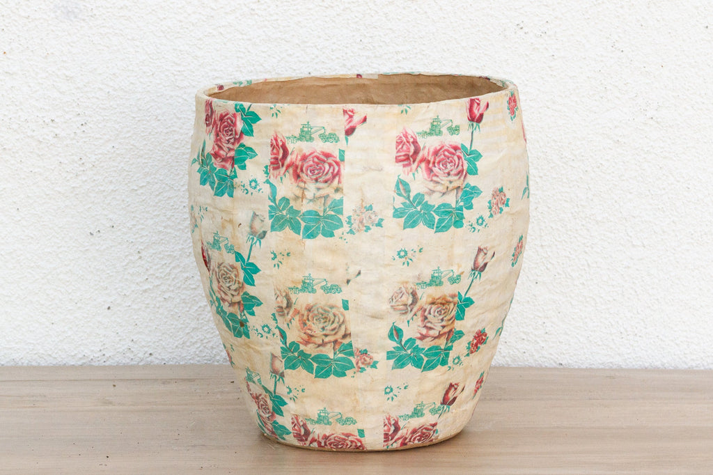 Botanical Art Vintage Mongolian Basket