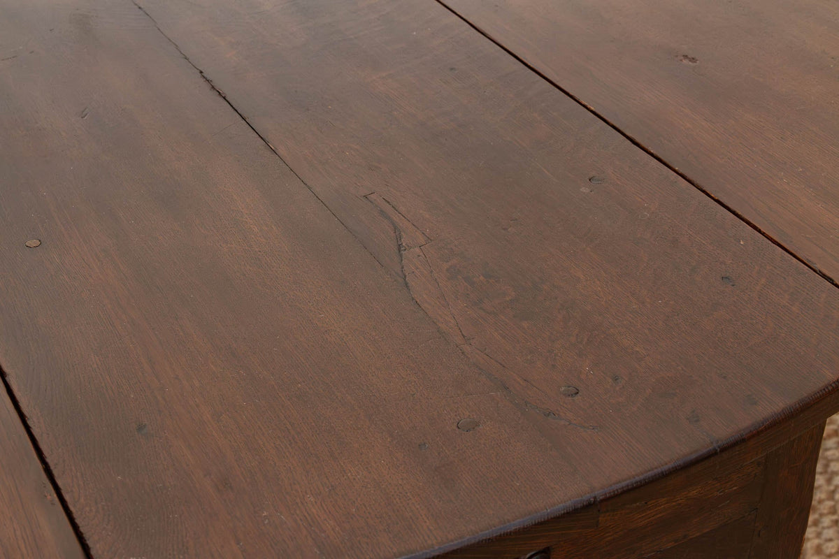 Antique English Oak Gateleg Drop Leaf Table
