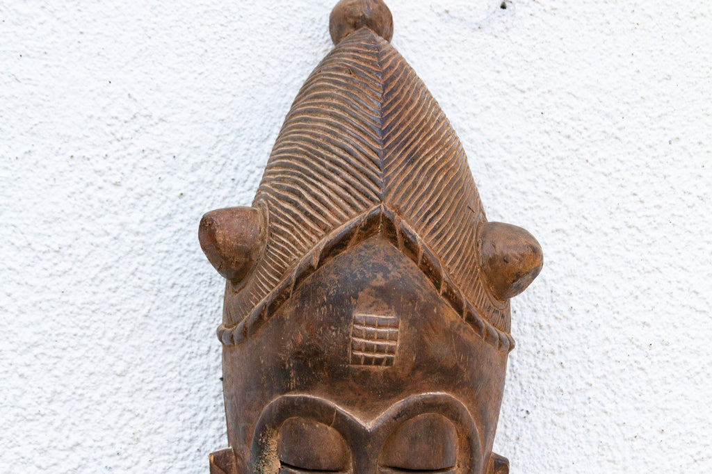 Carved Senufo Mask, Guardian of the Poro