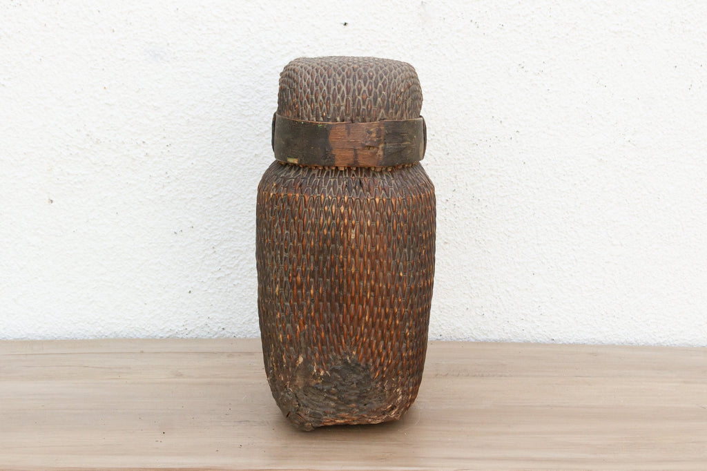 Antique Rustic Charming Woven Basket