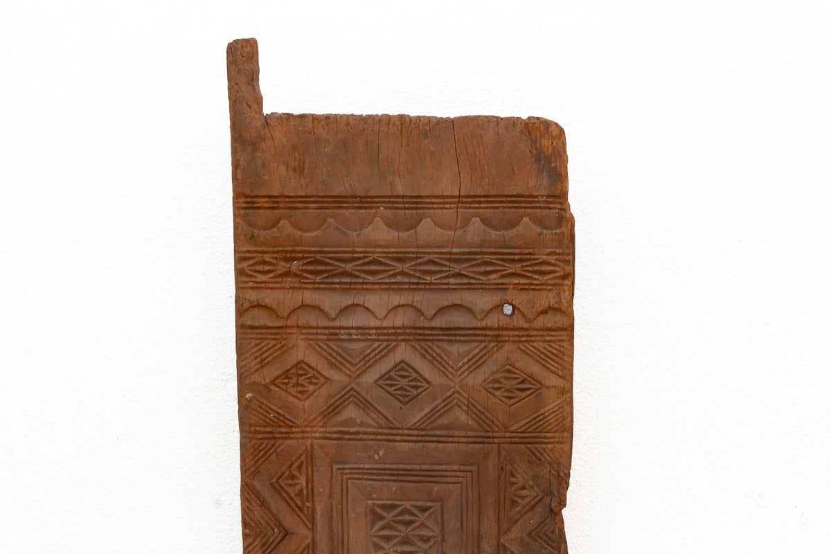 Beautifully Carved Nested Diamond Antique Door