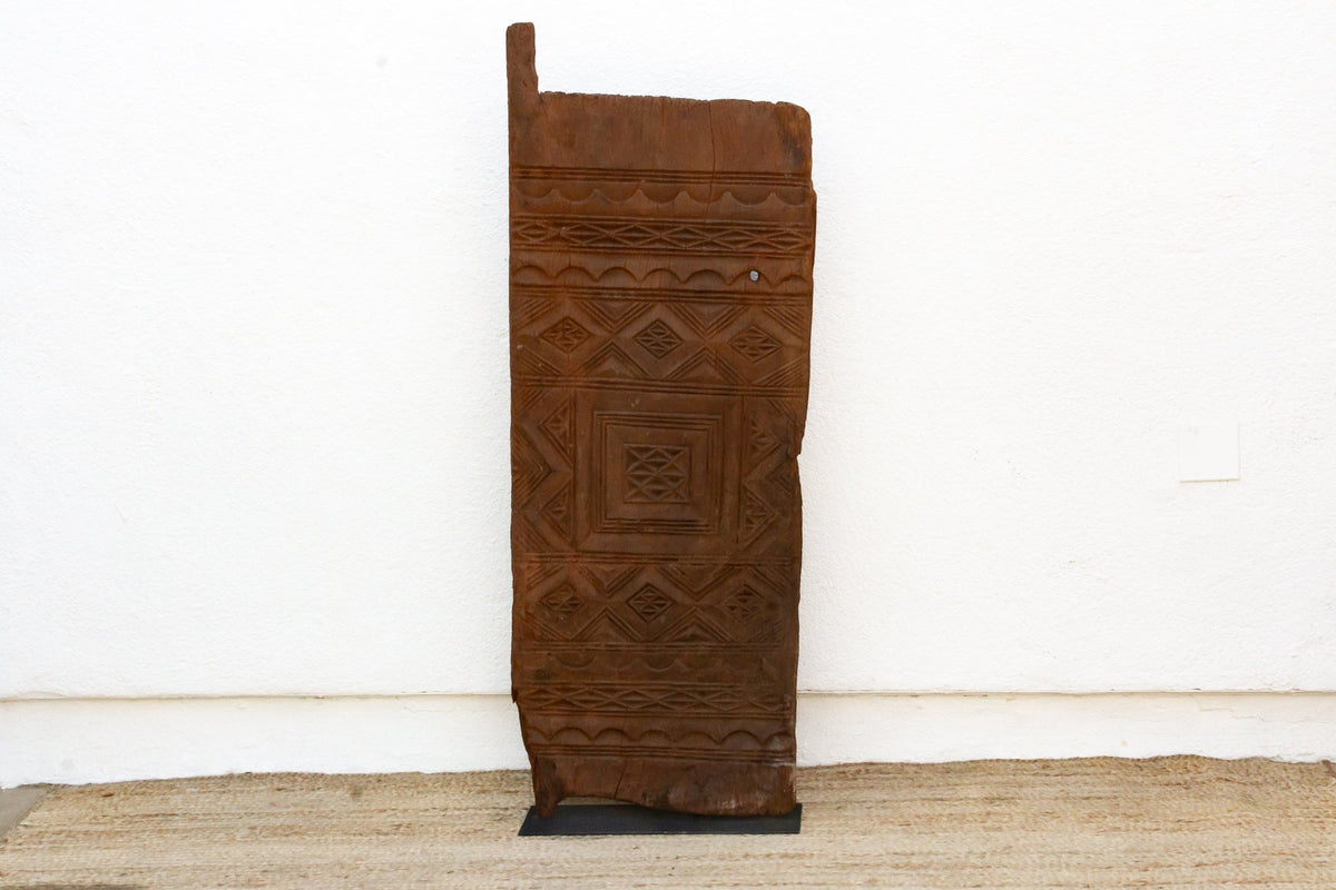 Beautifully Carved Nested Diamond Antique Door