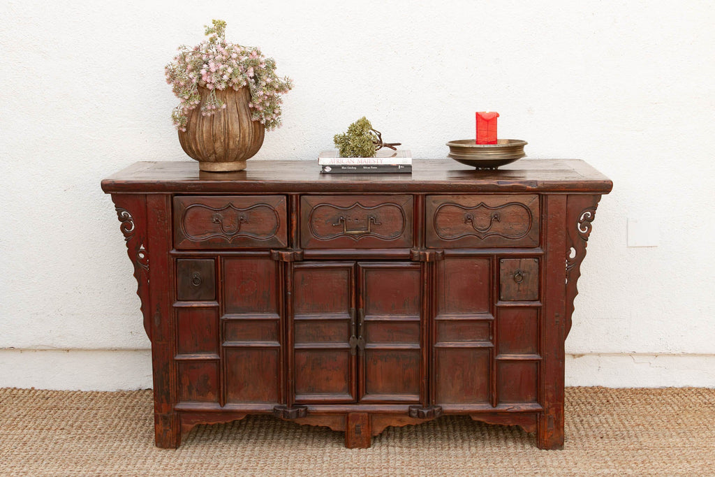 Early 20th Century Painted Butterfly Sideboard