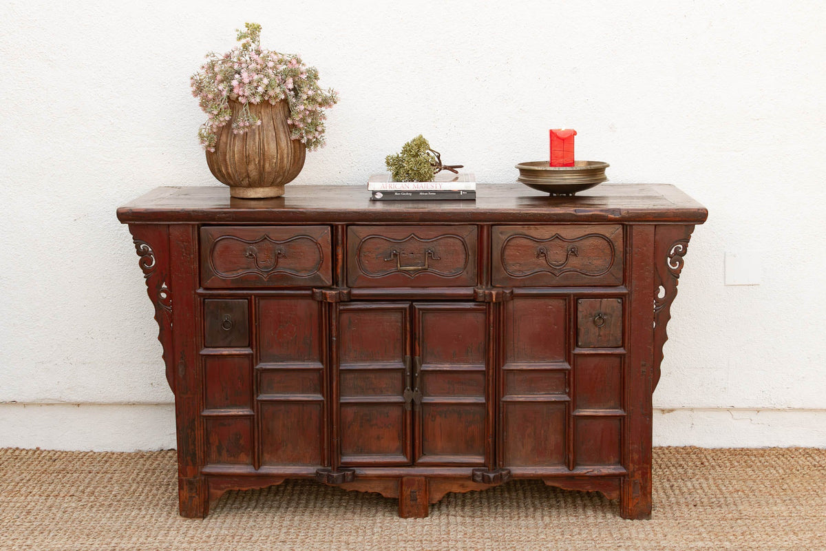 Early 20th Century Painted Butterfly Sideboard