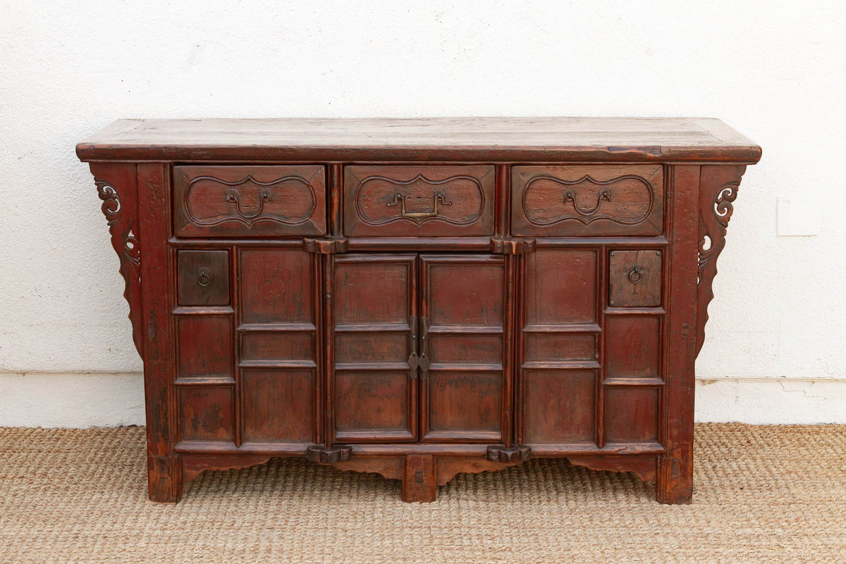 Early 20th Century Painted Butterfly Sideboard