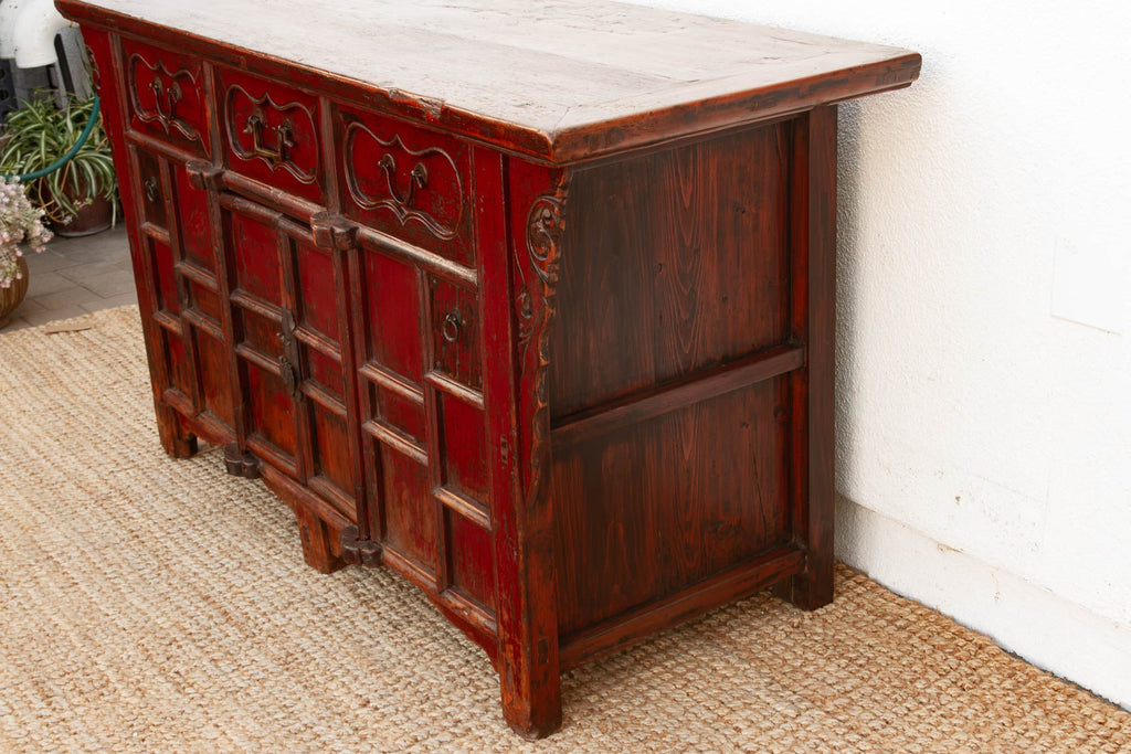 Early 20th Century Painted Butterfly Sideboard