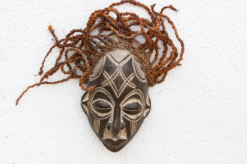 Carved Guro African Mask Zamble Spirit