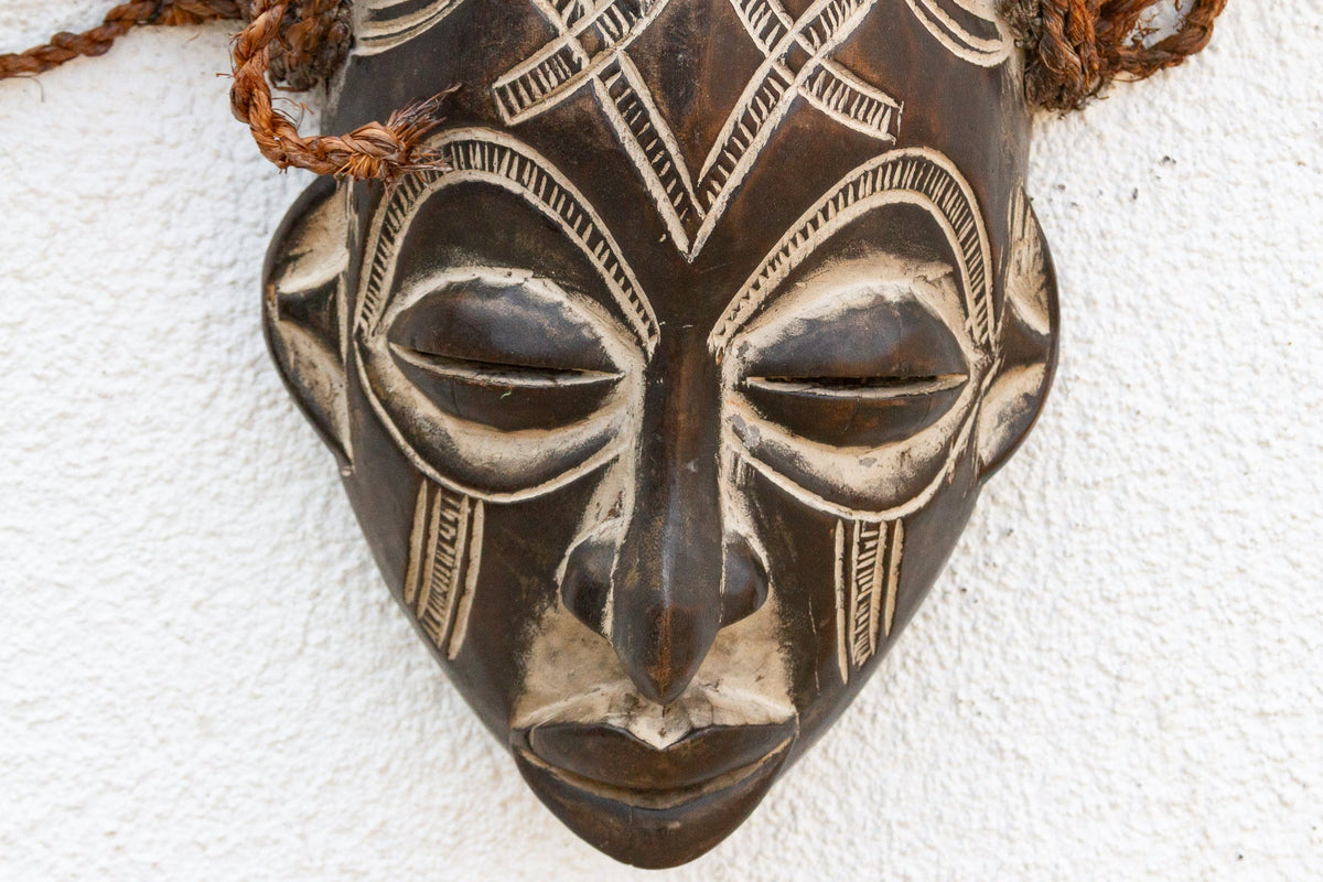 Carved Guro African Mask Zamble Spirit