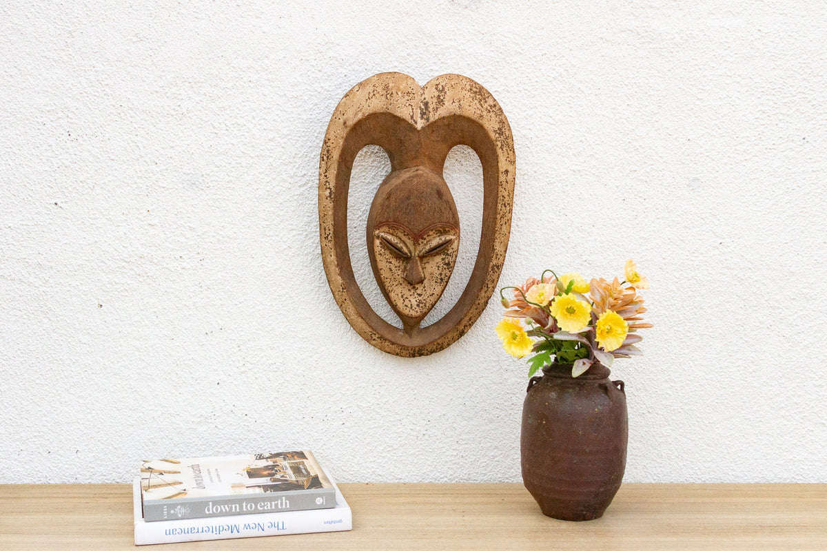 Vintage African Kwele Village Mask