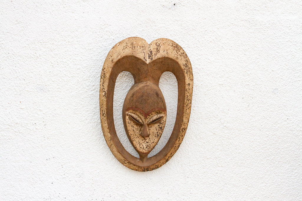 Vintage African Kwele Village Mask