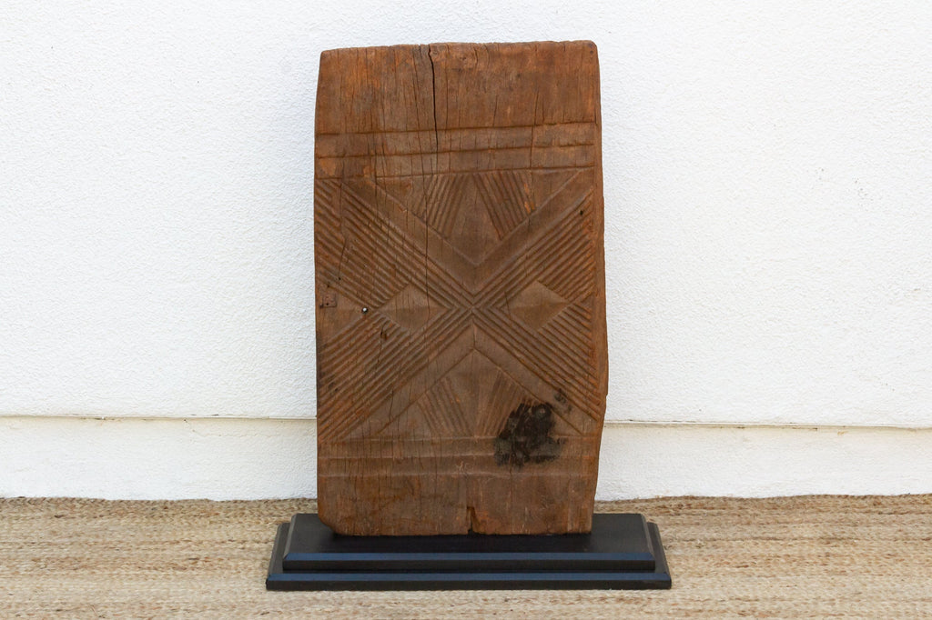 1920's Bwa Gurunsi Geometric Carved Door (Trade)
