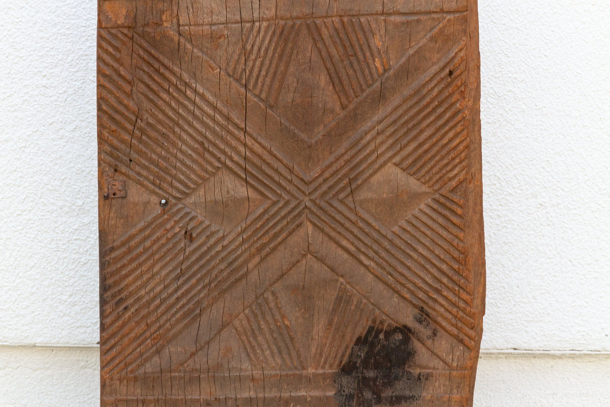 1920's Bwa Gurunsi Geometric Carved Door (Trade)