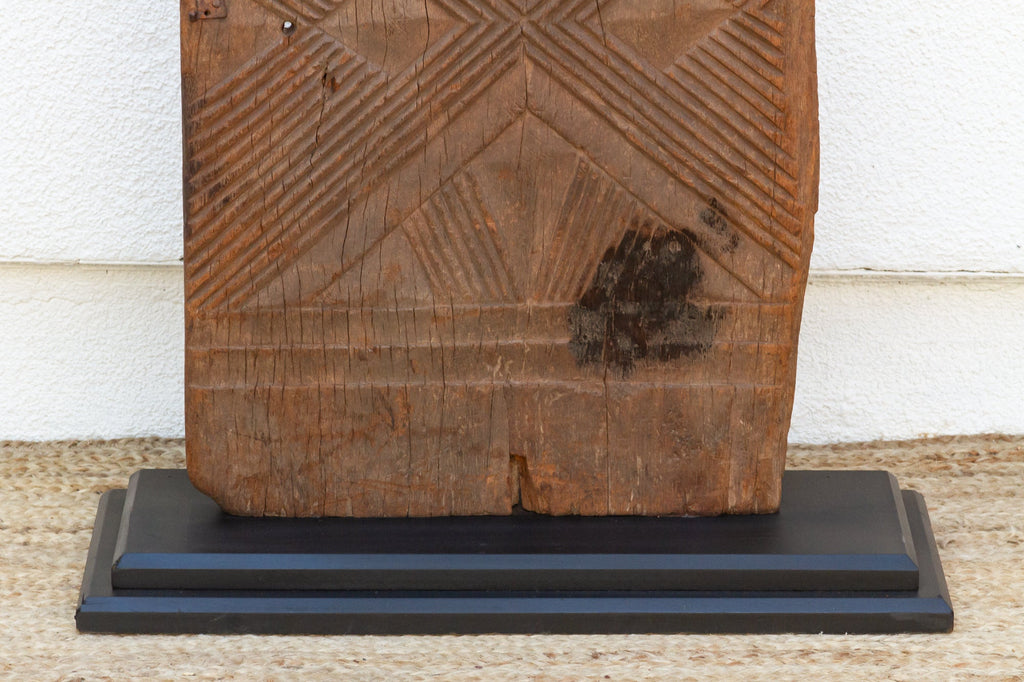 1920's Bwa Gurunsi Geometric Carved Door (Trade)
