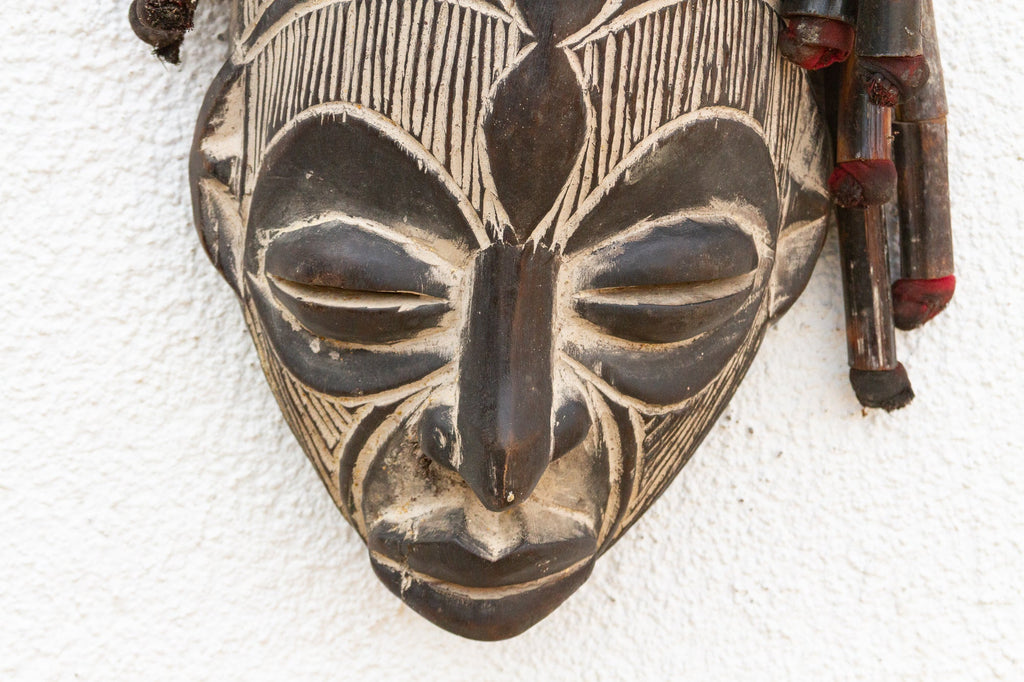 Village Guardian African Painted Mask