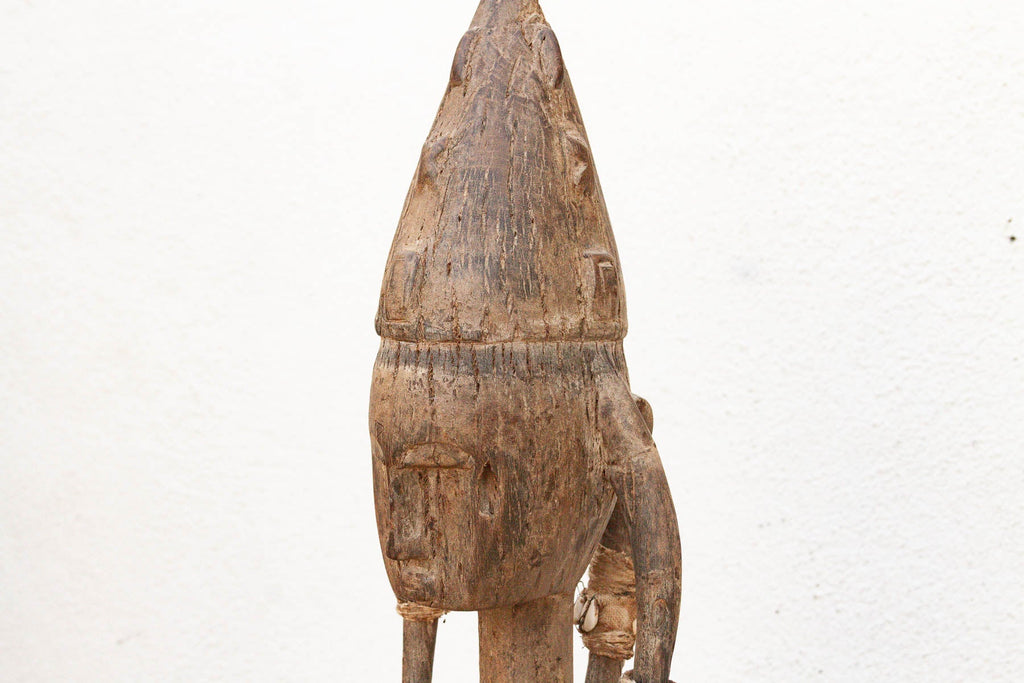 Antique Oxidized Wood African Maternity Figure