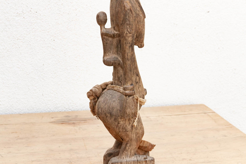 Antique Oxidized Wood African Maternity Figure (Trade)