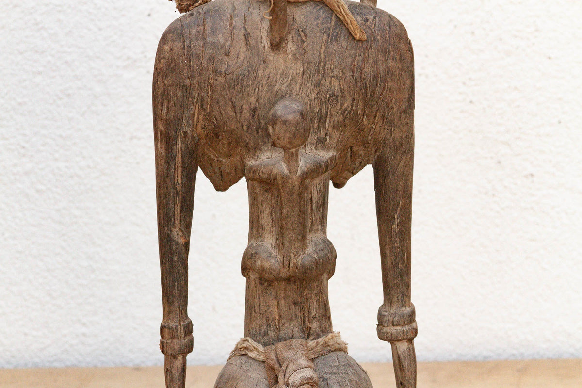 Antique Oxidized Wood African Maternity Figure (Trade)
