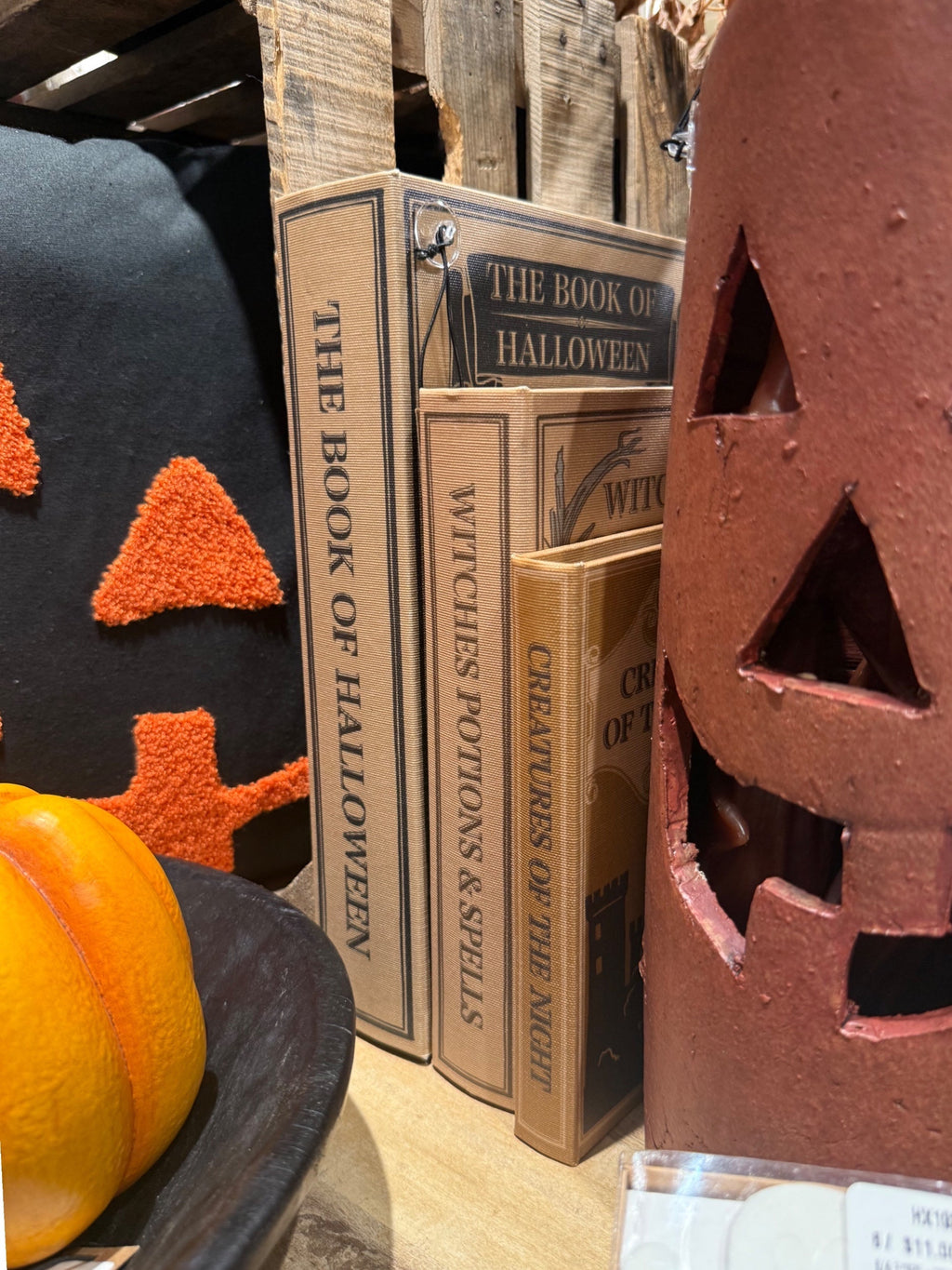 Halloween Linen Book Storage Box