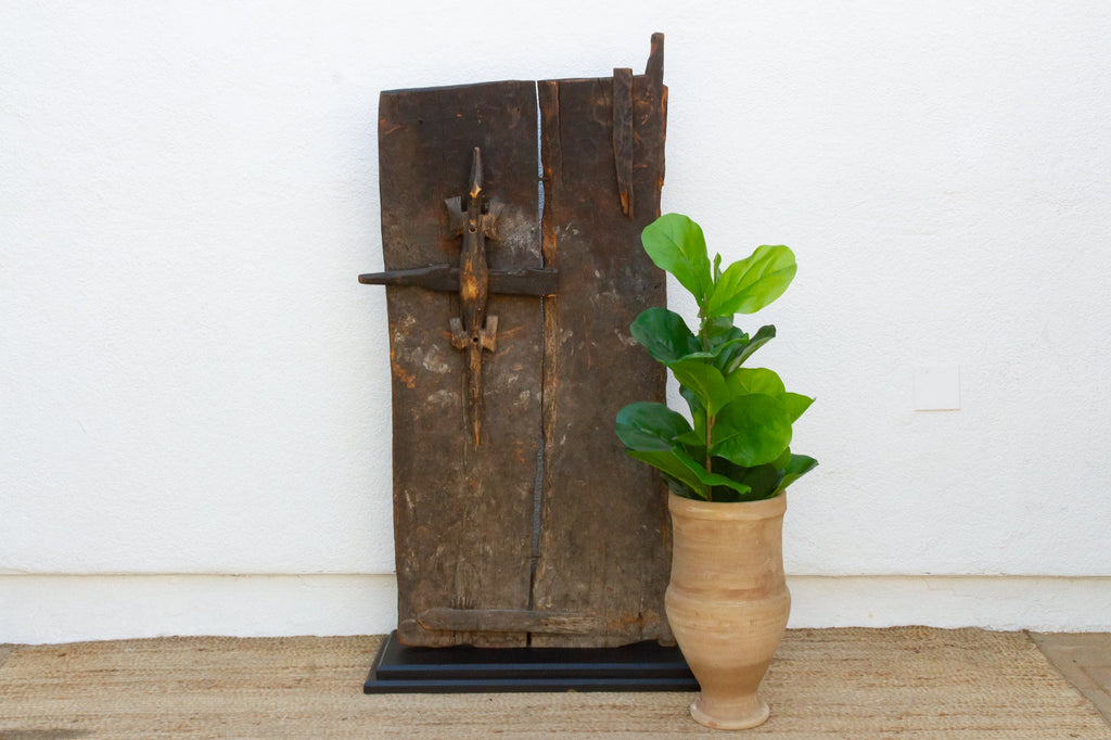 Ancient Primitive Bamana Ta-koy Lock African Door (Trade)