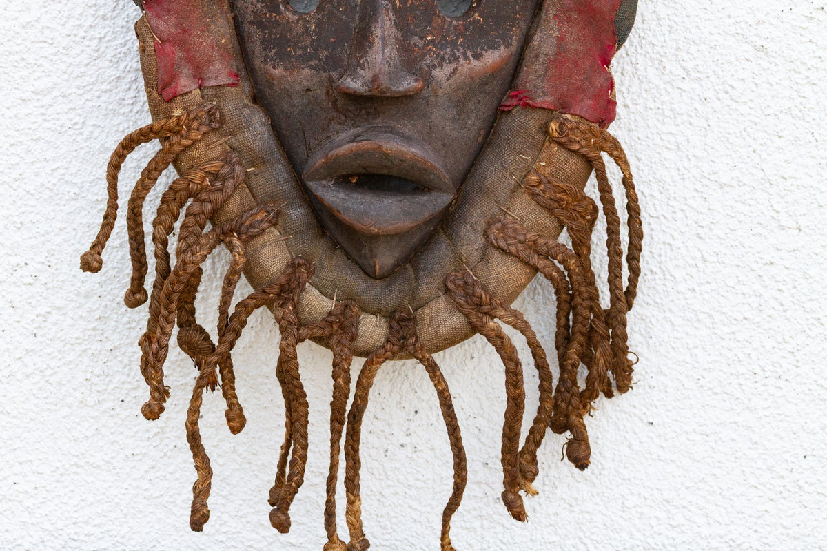 Original Ceremonial African Cowrie Mask