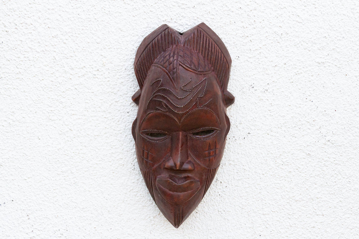 Forest Spirit, Carved Mask Wall Art