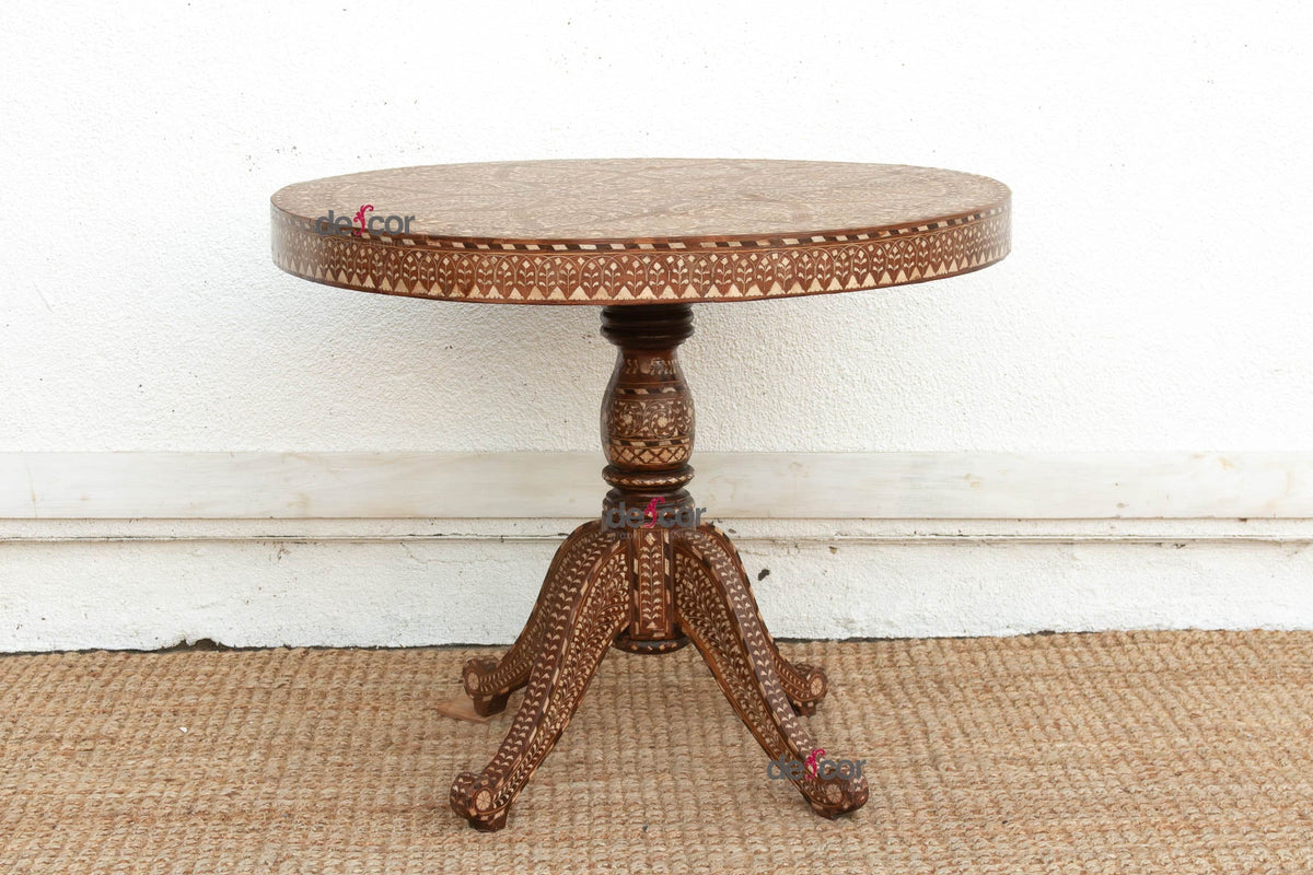 Fine 36" DM Floral Inday Center Table