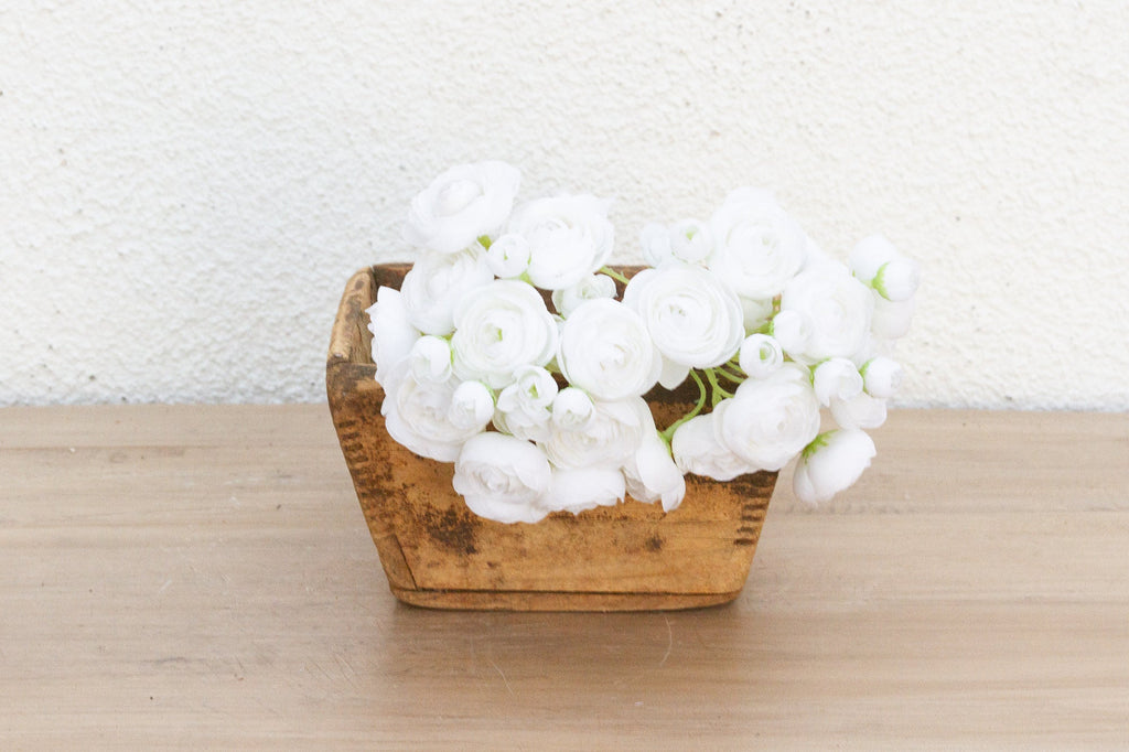 Vintage Rustic Square Small Bucket