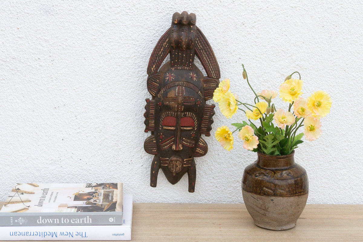Avian Spirit African Painted Mask