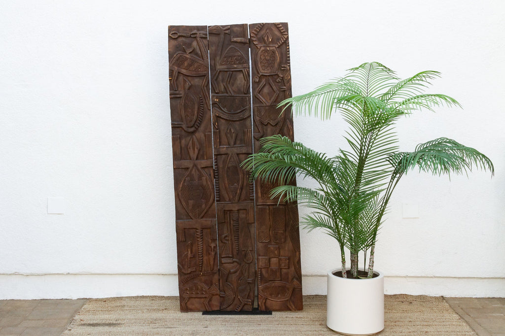73" Tall Beautifully Carved African Nupe Door