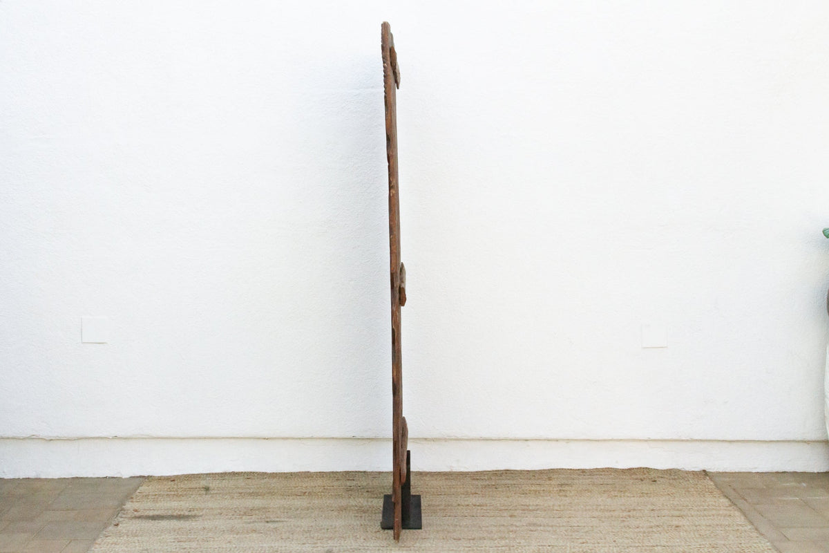 73" Tall Beautifully Carved African Nupe Door