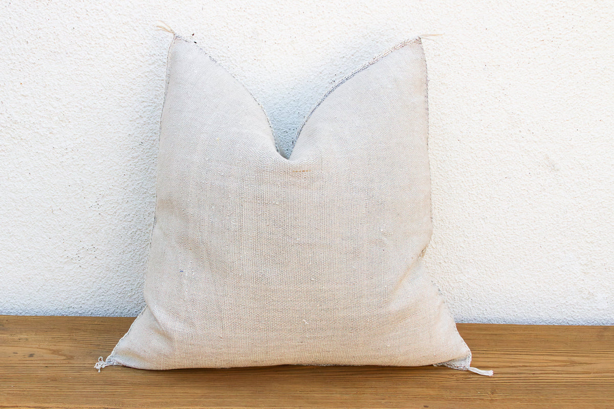 24" Kabash Linen Moroccan Silk Pillow (Trade)