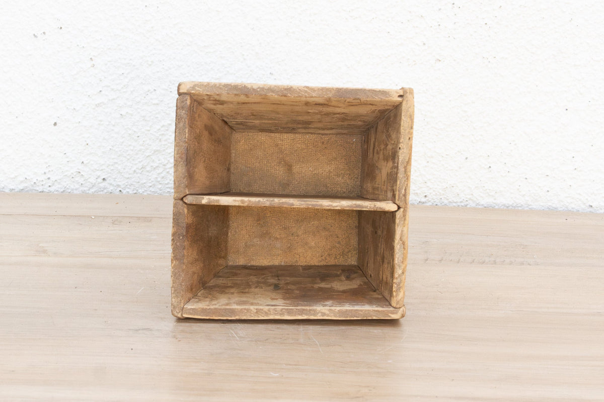 Primitive Wood Kitchen Storage Bucket