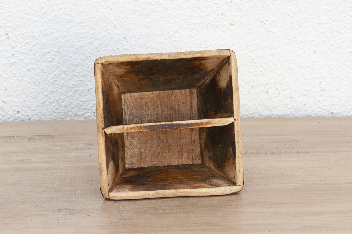 Distressed & Authentic Painted Grain Basket